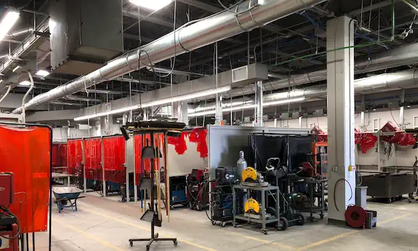 iiCON renovated the pueblo community college weld shop.