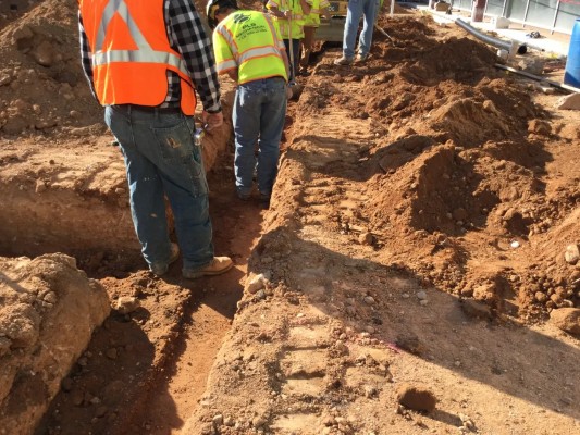 More trench work