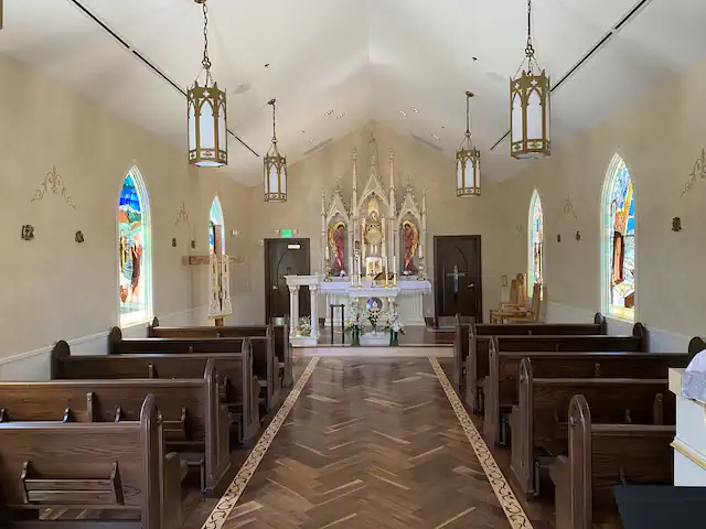 Renovated Chapel at St Peter Catholic Church in Monument.